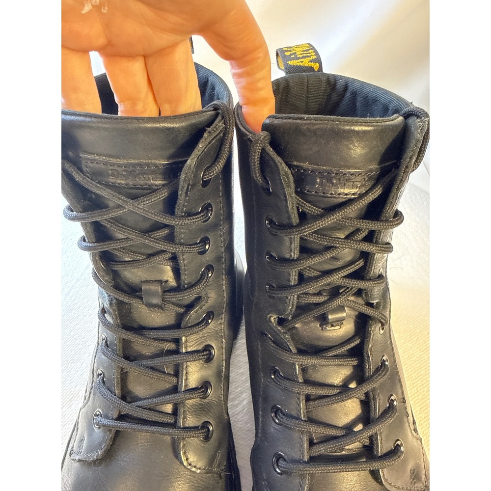 Dr. Martens Combs Tech II Black Wyoming Leather 8-Eye Boots Mens 10. WOM Sz 11 - Picture 10 of 13